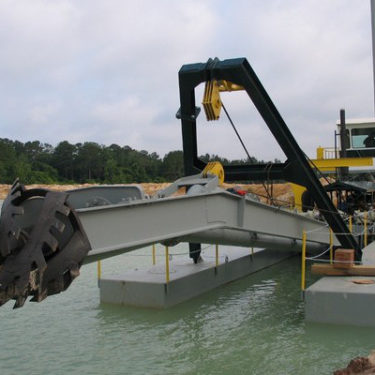 Dredging supply equipment in Texas