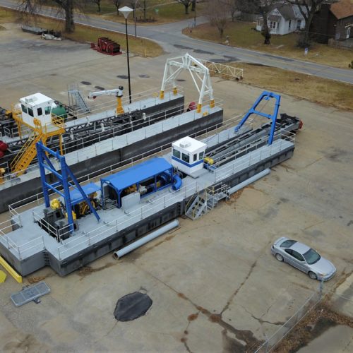 Dredging supply equipment in Texas